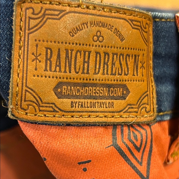 Western Dress’n Coastal Cowgirl Rodeo Women's Blue and Orange Boot Cut Jeans S - Picture 5 of 8